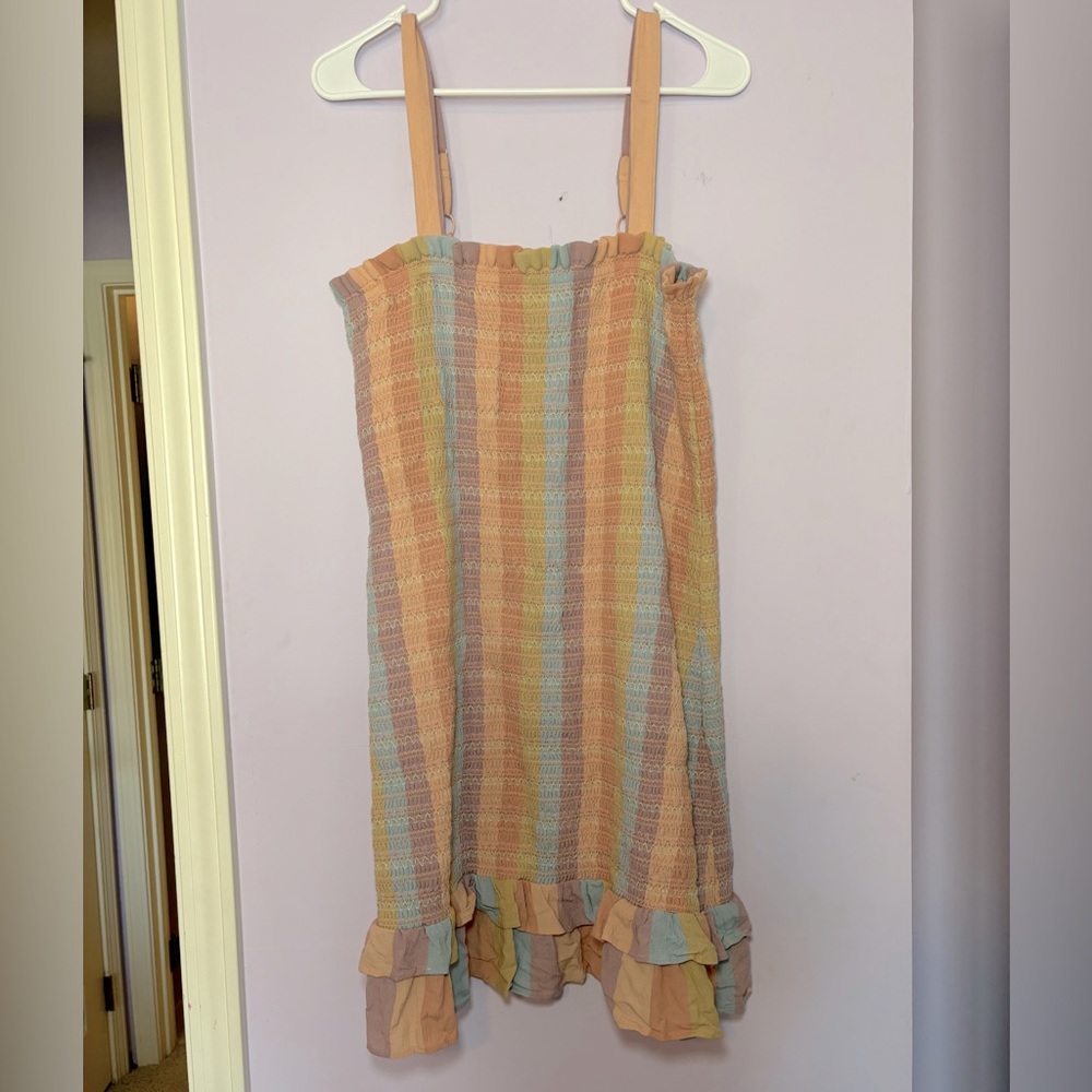American Eagle Rainbow Dress Size L